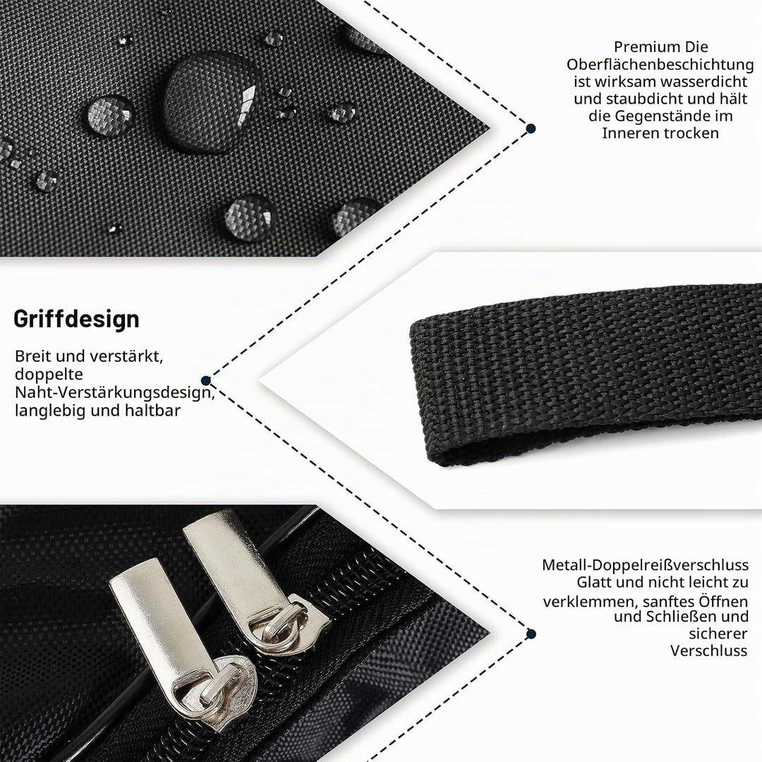 2 Stück 180L Extra Grosse Aufbewahrungstasche 600D Oxford Heavy-Duty Umzugstaschen mit Reissverschlü