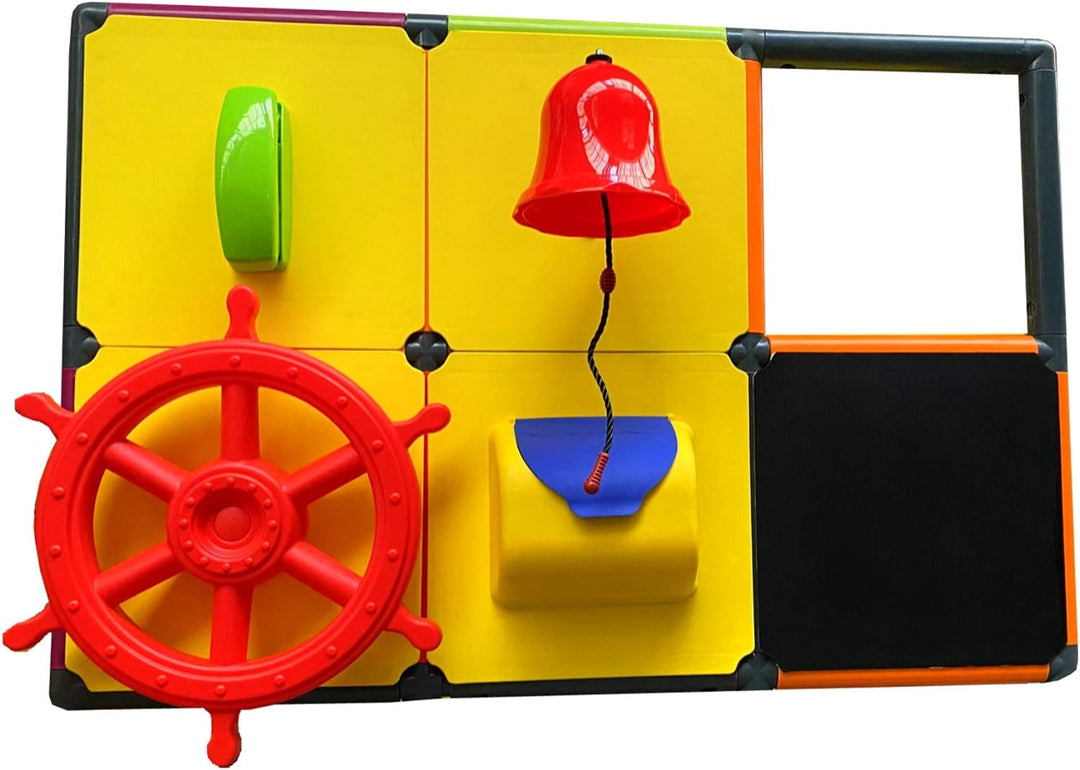 move and stic Platte 40x40 mit Spielfunktion Multifunktionsplatte Spielplatte mit Piratenlenkrad Ste