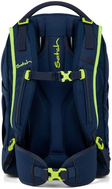 Satch Pack Schulrucksack Set 3tlg. inkl. Schlamperbox und Sportbeutel (Toxic Yellow), Toxic Yellow