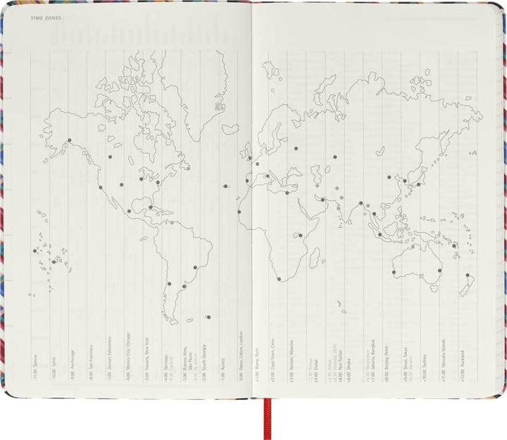 Moleskine - 12-monatiger Wochenplaner, Wochenkalender 2023, Missoni Limitierte Edition, Mehrfarbiges