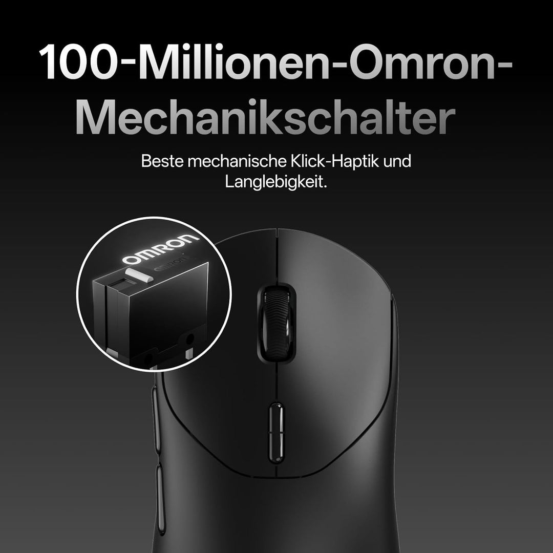 Rapoo VT2 Kabellose Gaming-Maus, 26K DPI Sensor, echte 8000Hz Abfragerate, 53g Ultraleicht, 750 Std.