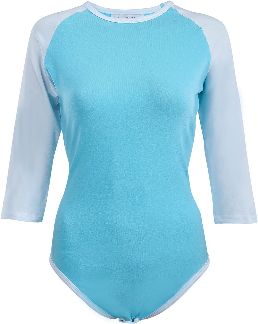 LittleForBig Baumwolle Strampler Onesie Pyjamas Bodysuit -Baseball Raglan Ärmel Blau M, Blau M