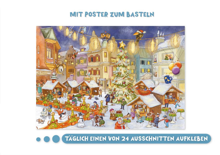 Drei Weihnachtsdetektive sind nicht zu bremsen. Ein Krimi-Poster-Adventskalender zum Vor- und Selber