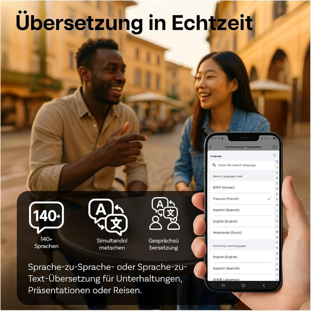 KI-Sprachrekorder von MMOBIEL – 32GB Rundes Digitales Diktiergerät mit App-Steuerung, KI-Transkripti
