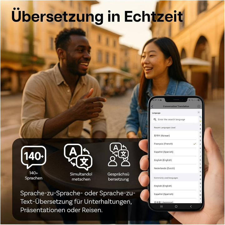 KI-Sprachrekorder von MMOBIEL – 32GB Rundes Digitales Diktiergerät mit App-Steuerung, KI-Transkripti