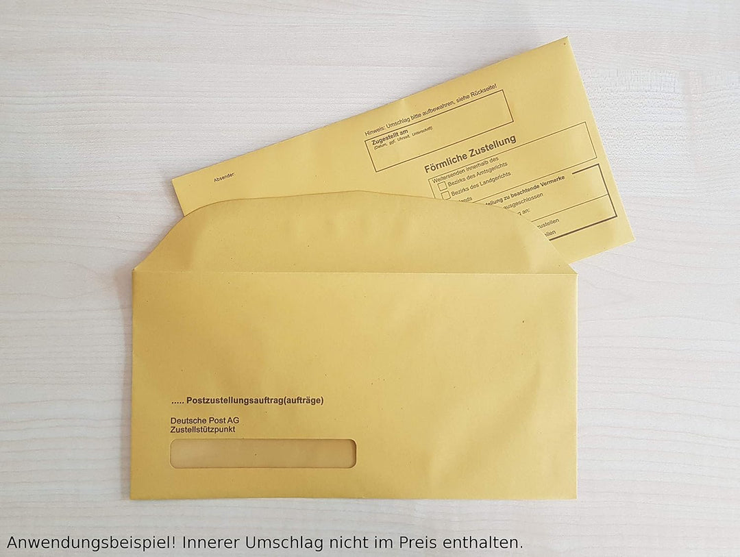 500 x Äussere Postzustellungs-Hüllen Postzustellungshüllen Postzustellungsumschläge 3491015