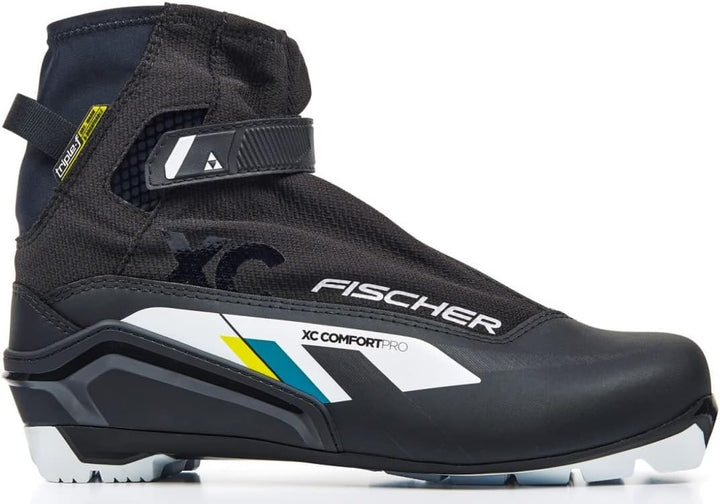 Fischer Unisex – Erwachsene XC Comfort PRO Black Yellow Langlaufschuh, 41 41 Schwarz, 41 Schwarz