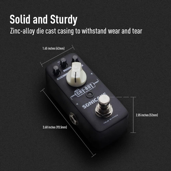 SONICAKE Auto Wah Pedal Cry Bot Hüllkurvenfilter Funky Bass Gitarre Effektpedal, Auto Wah