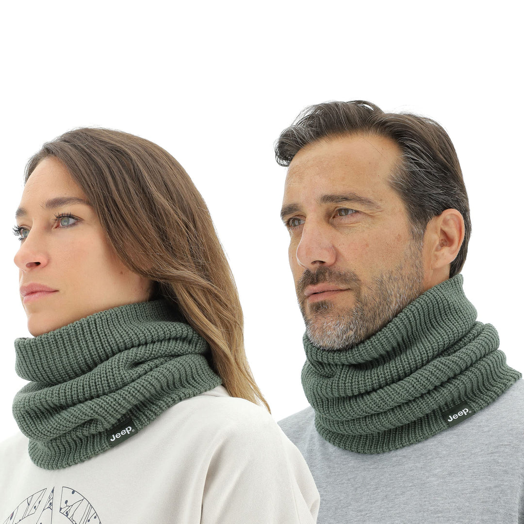 JEEP Unisex J Ribbed Tricot Neckwarmer J22w Head band Einheitsgrösse Agave Green, Einheitsgrö&#