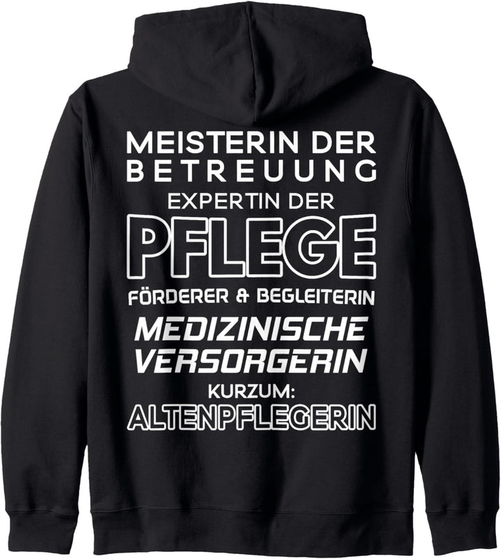 Altenpflege Meisterin Der Betreuung Altenpflegerin Kapuzenjacke