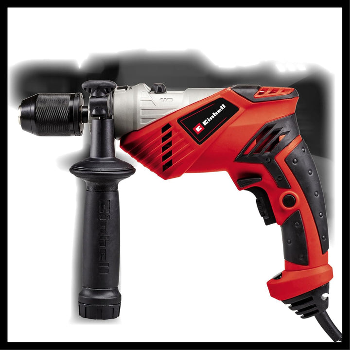 Einhell Schlagbohrmaschine TE-ID 650 E (650 Watt, Qualitätsbohrfutter aus Metall, Rechts-/Linkslauf,