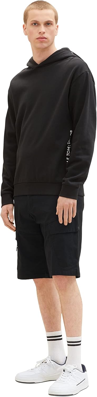 TOM TAILOR Denim Herren Relaxed Fit Cargo Shorts XS 29999 - Black, XS 29999 - Black