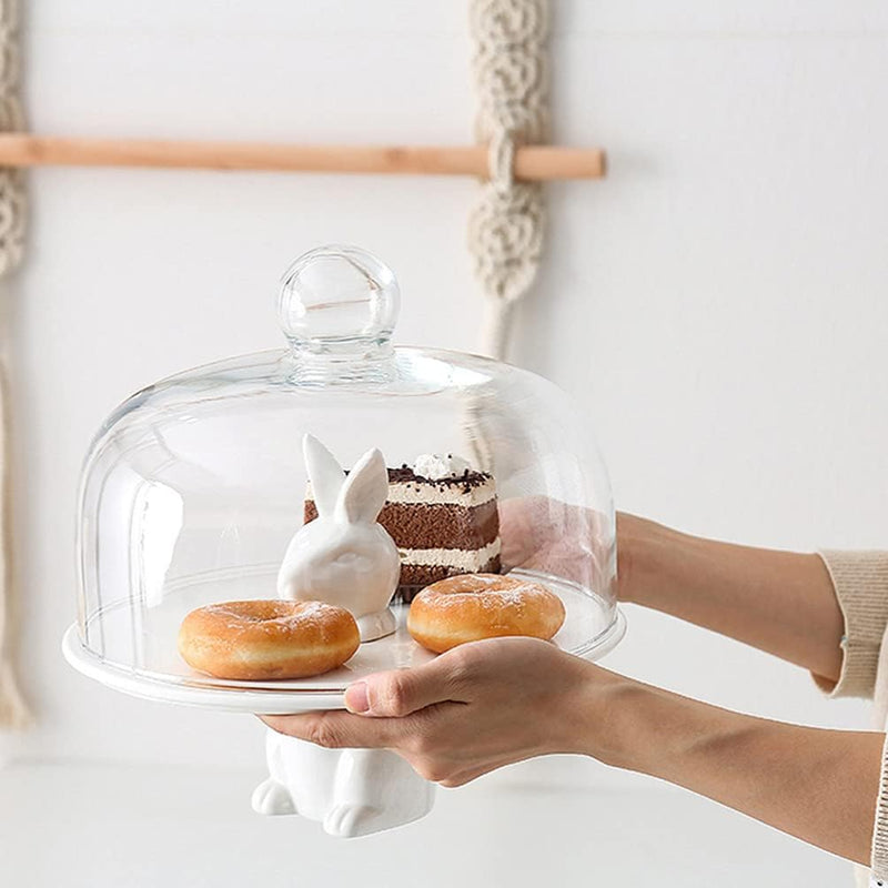 Cabilock ? Keramik Kuchen Stehen Keramik Dessert Platten für Snacks Server Display Tray für Hause Er