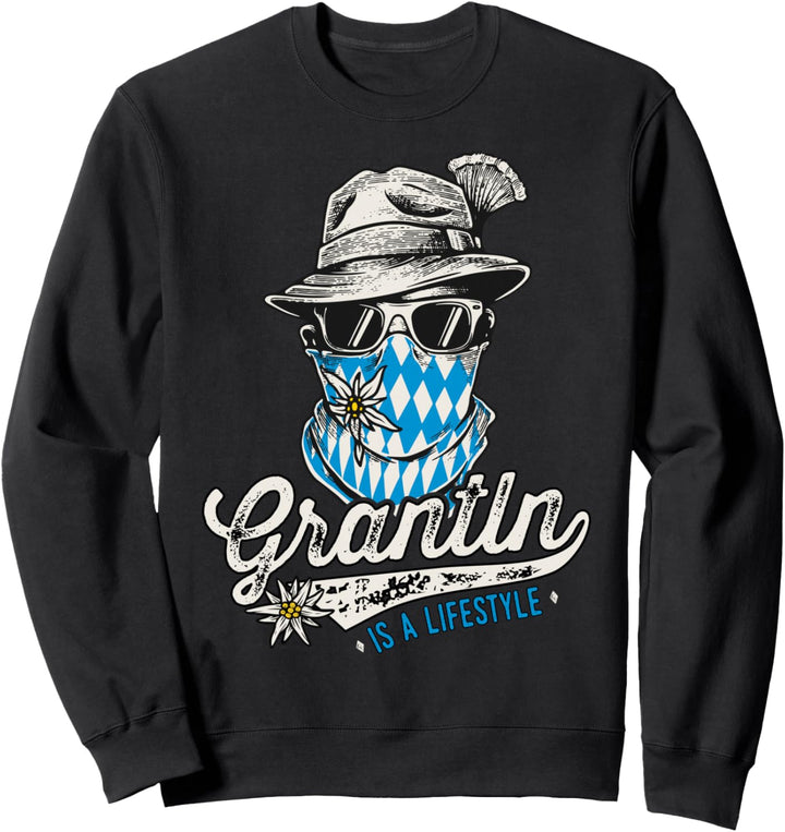 Grantler T-Shirt bayrisch Trachtenshirt Herren Trachten Sweatshirt