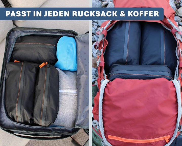 Packing cube Pro 3er Set - Ultraleichte Packwürfel für Rucksack & Koffer, Organizer Set für Reise -f