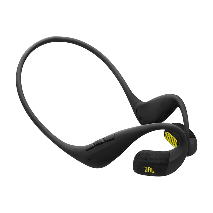 JBL Endurance Pace Open-Ear-Sport-Kopfhörer mit Bluetooth, Schwarz/Limette | 10 Stunden Akkulaufzeit