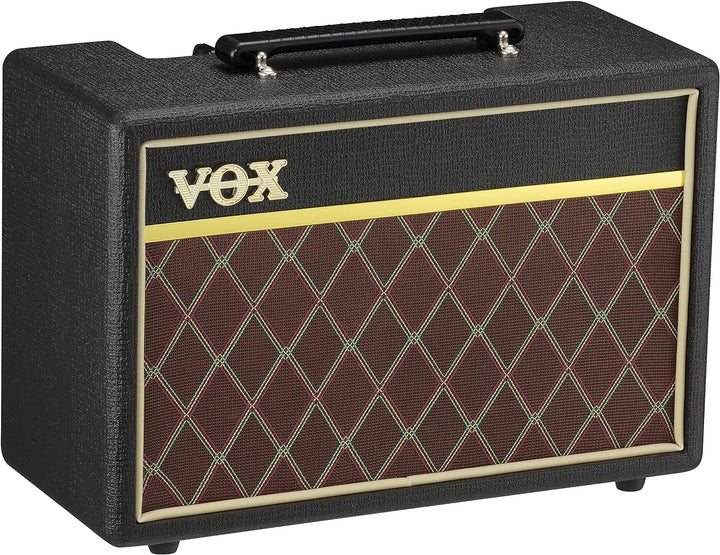 Gitarrenverstärker Vox Pathfinder 10 W & RockJam Universeller tragbarer A-formiger Gitarrenständer f