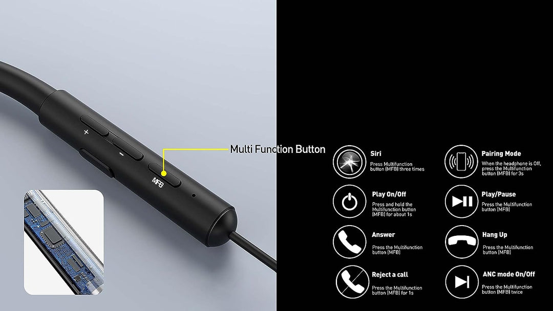 TELLUR Ego In-Ear-Bluetooth-Kopfhörer, Multipoint, aktive Geräuschunterdrückung, IPX4 und Lesen -> I