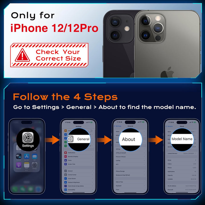 Anqrp Armor Handyhülle für iPhone 12/12 Pro Hülle mit Ring Halter Ständer, [Fallschutz in Militärqua