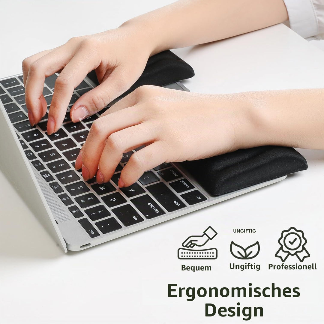 Handgelenkstützen für Laptop und Tastatur Ergonomische Memory Foam Laptop Handgelenkstütze für Handg