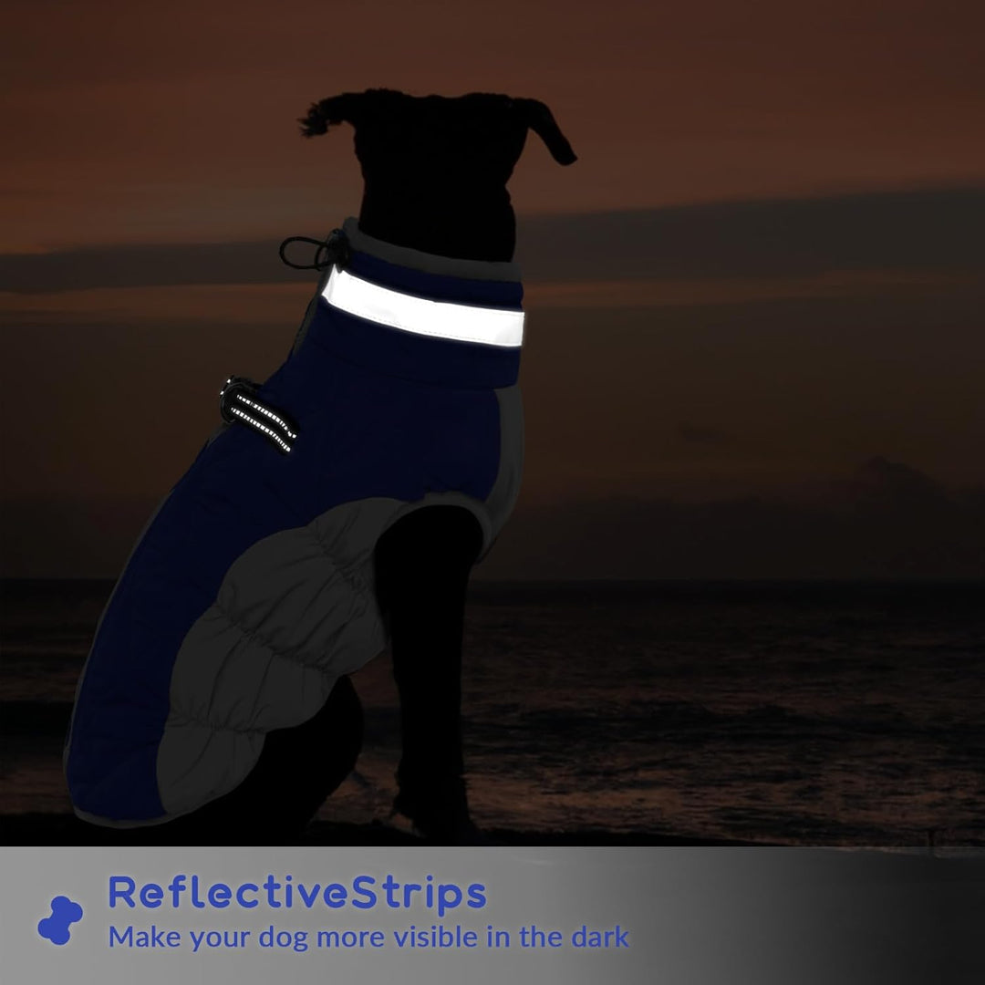 PUMYPOREITY Hundemantel Winter, Wasserdicht Hundejacken Grosse Hunde Weste Warm Winddicht Hundejacke
