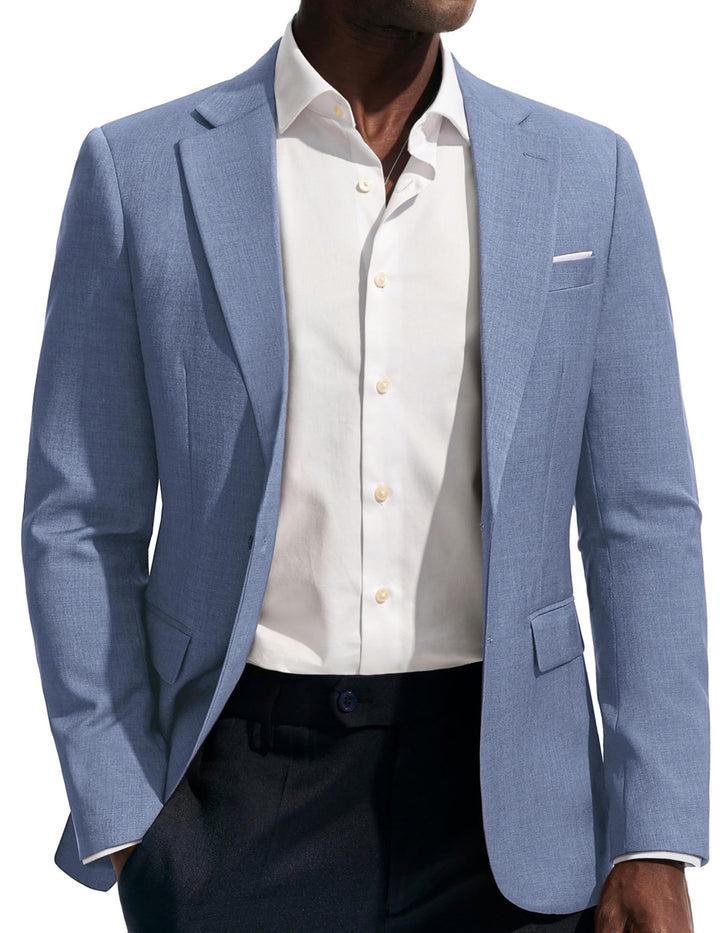 PJ PAUL JONES Herren Sakko Sportlich Freizeit Blazer Jackett 2 Knöpfe Modern Regular Fit Anzugjacke