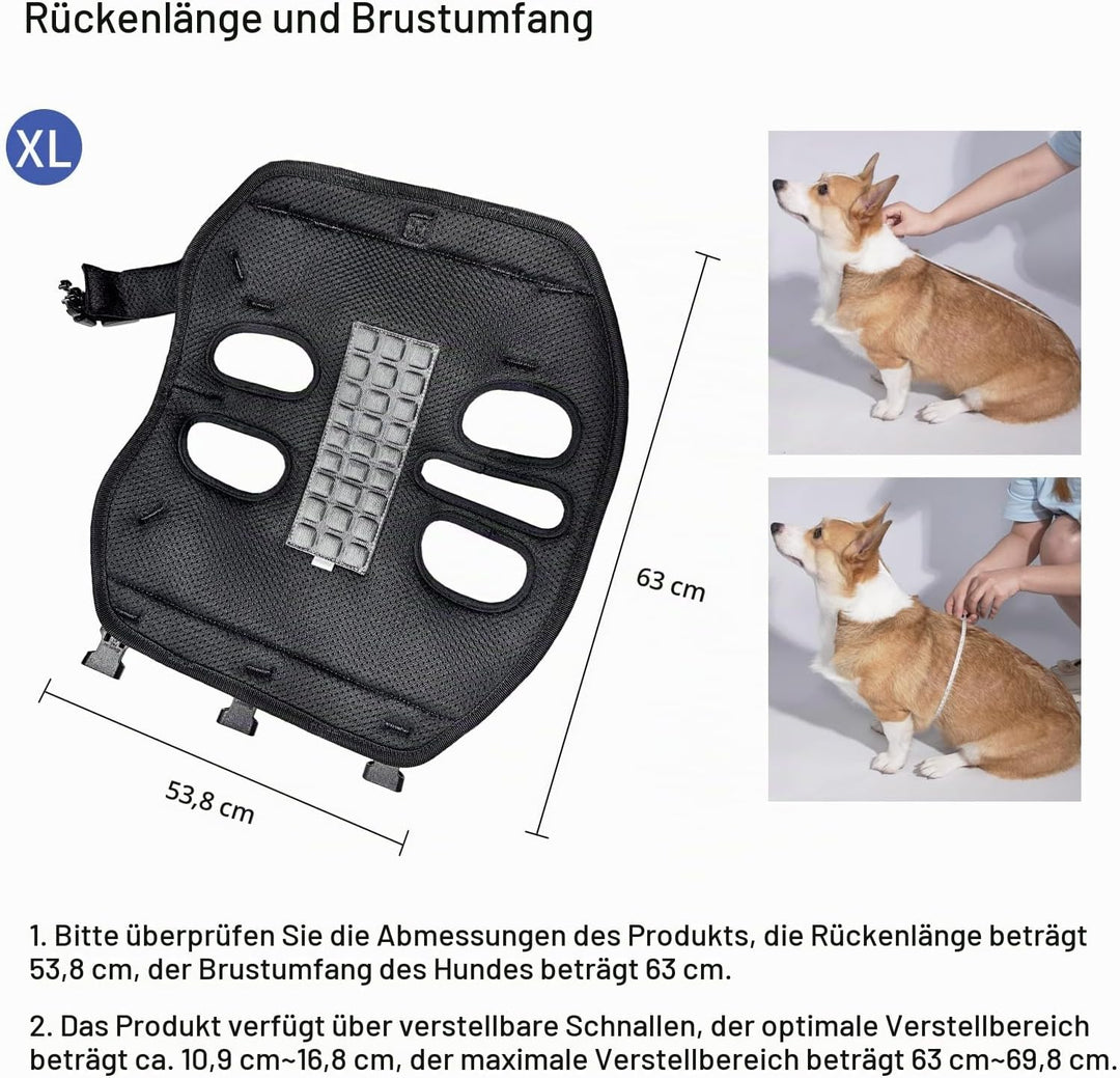 Wakytu Rucksack-Tragetasche und Hundefördergurt für kleine Hunde Verstellbare gepolsterte atmungsakt