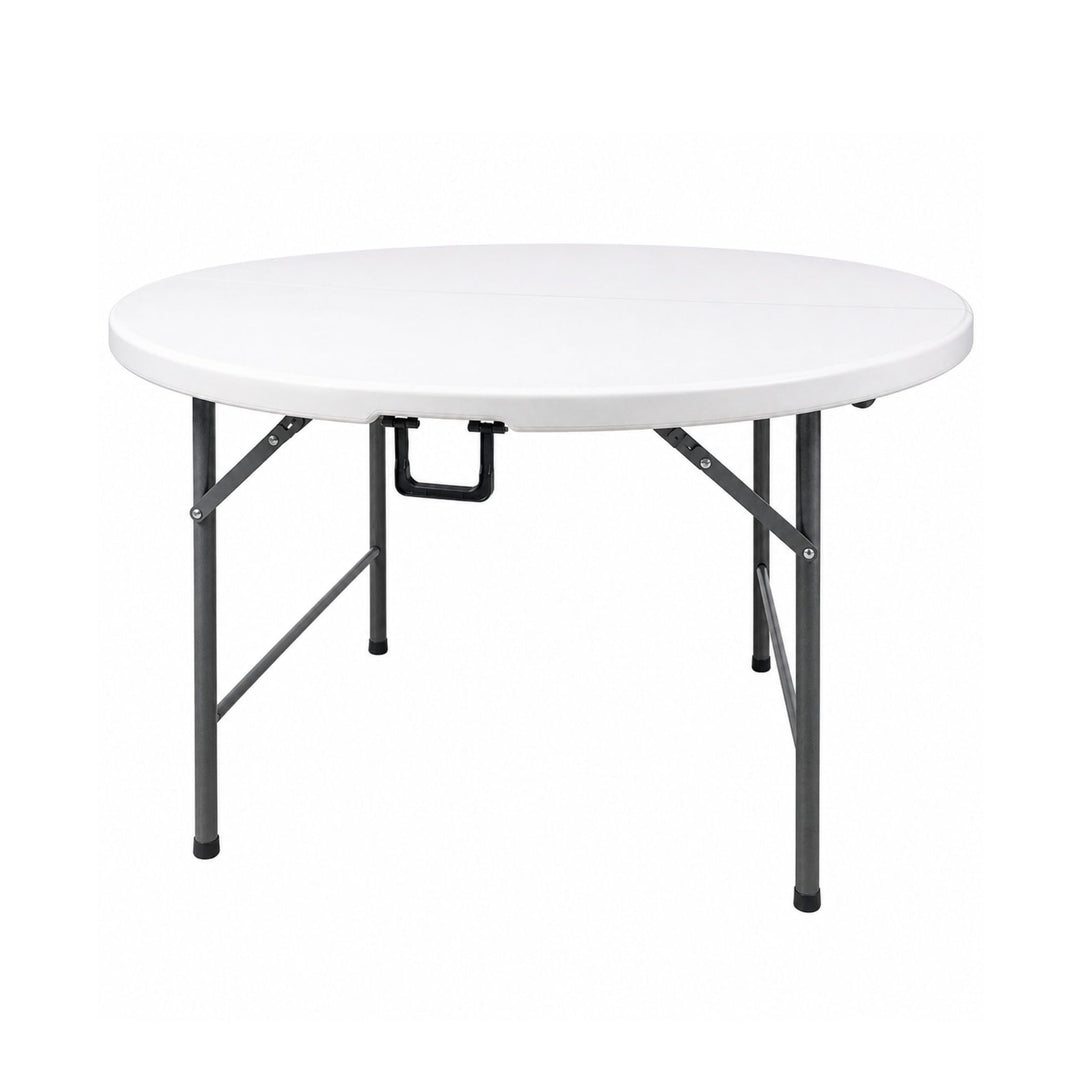 HOMELUX 710091 Klapptisch, Kunstharz, rund, 120 cm hoch, 74 cm
