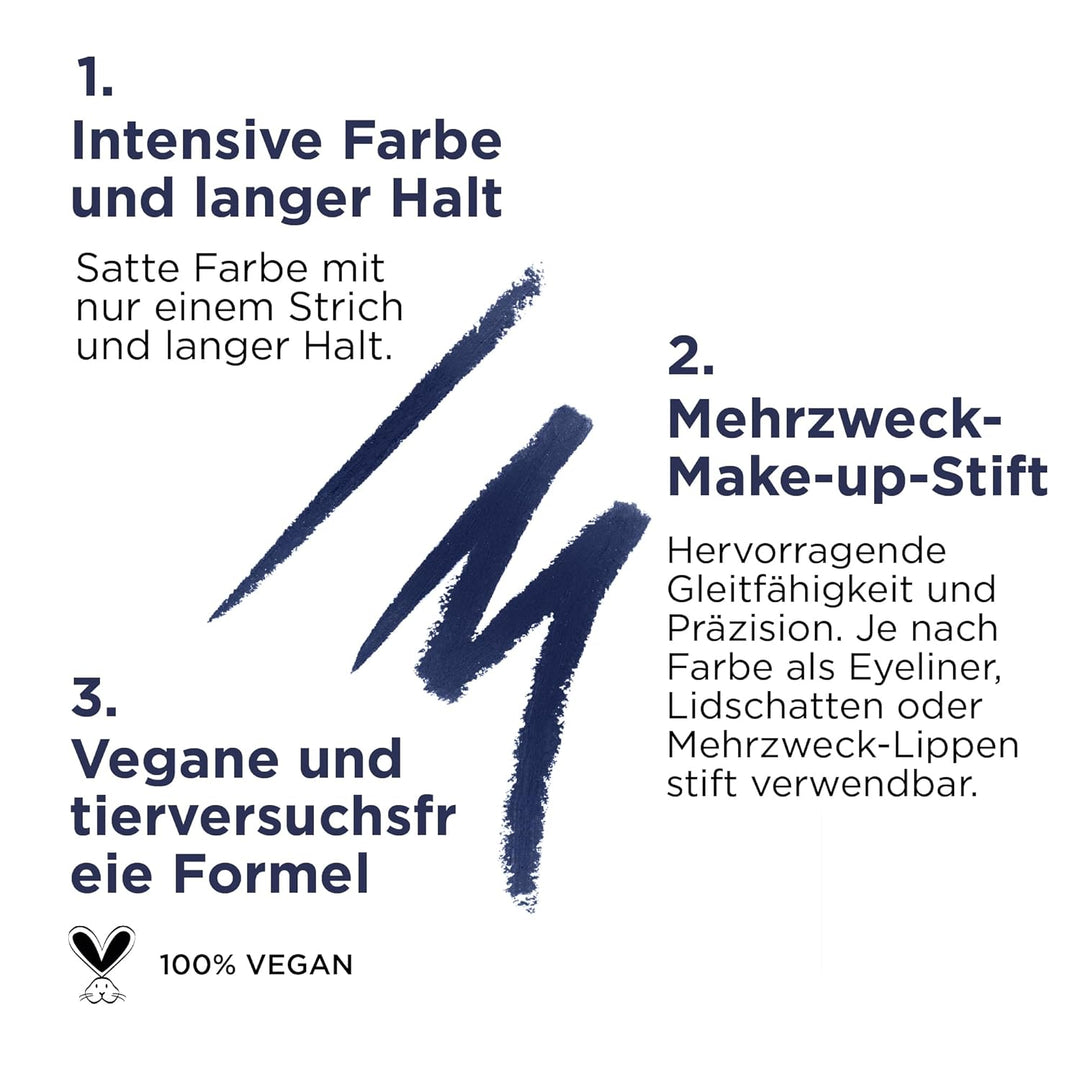 NABLA Cupid's Arrow Longwear Stylo, Midnight Blue, langanhaltender und hochpigmentierter Stylus-Stif
