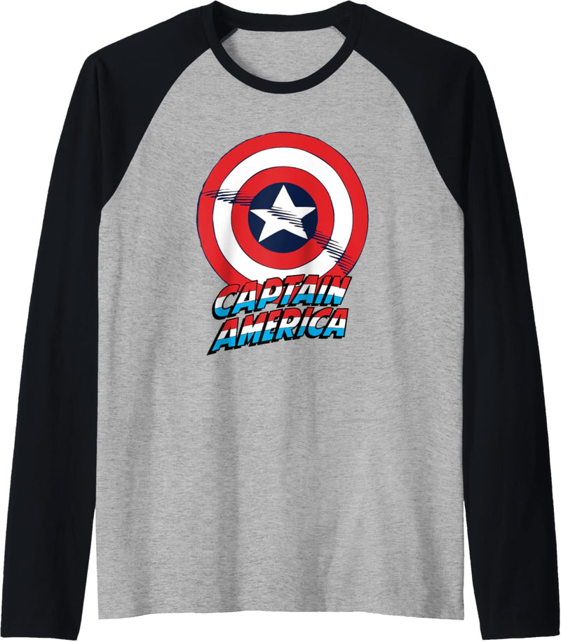 Marvel Captain America With Shield Raglan