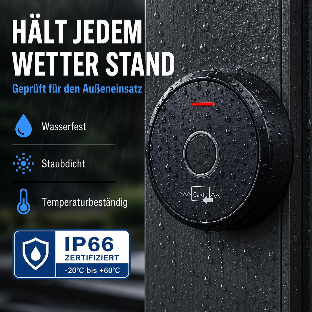 MATHFEL Smart Lock Zugangssystem mit Fingerabdruck & RFID – Elektronisches Türschloss für Haustür, I