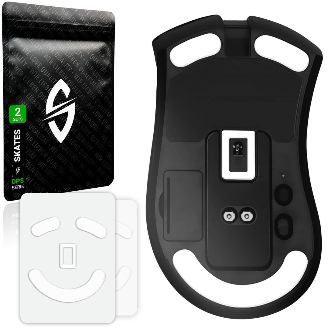 SensoryBoost DPS Glides (2er Set) kompatibel mit Razer Deathadder V2 PRO - Ultra Schnell, Abgerundet