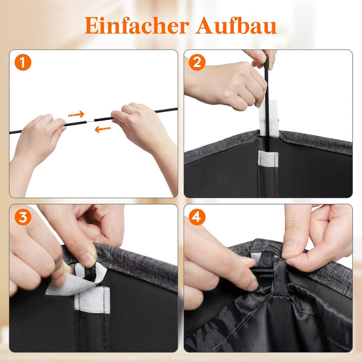 Lifewit 100L Pfandflaschen Sammelbehälter mit Deckel, Gross Pfandflaschen Aufbewahrung, Behälter Lee