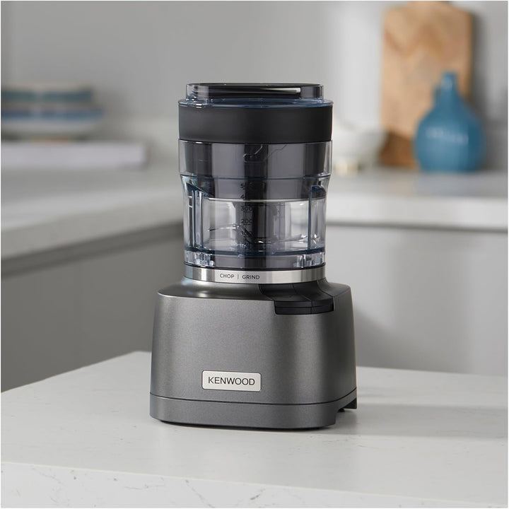 Kenwood Duo Prep 2-in-1 CHP80.000SI Multi-Zerkleinerer & Mahler, Quadblade-Klingen, Hochgeschwindigk
