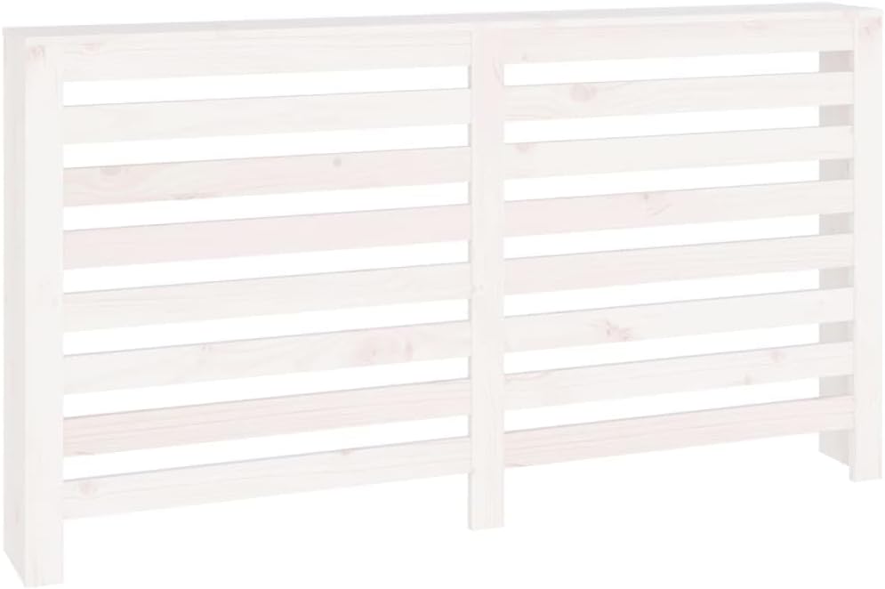 Heizkörperverkleidung 153x19x84 cm mit Horizontalen Latten Heizkörper Abdeckung Modernes Design Heiz