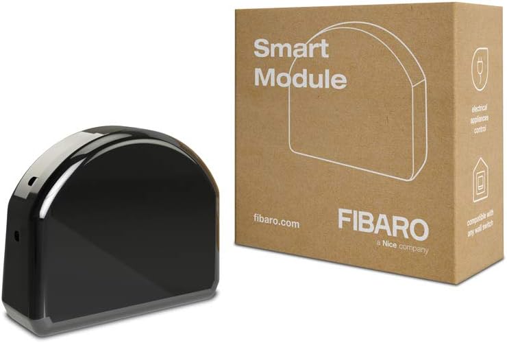 FIBARO Single Smart Module/ Z-Wave Plus Relaisschalter, Drahtloser Ein-Aus-Auslöser, FGS-214 Smart S