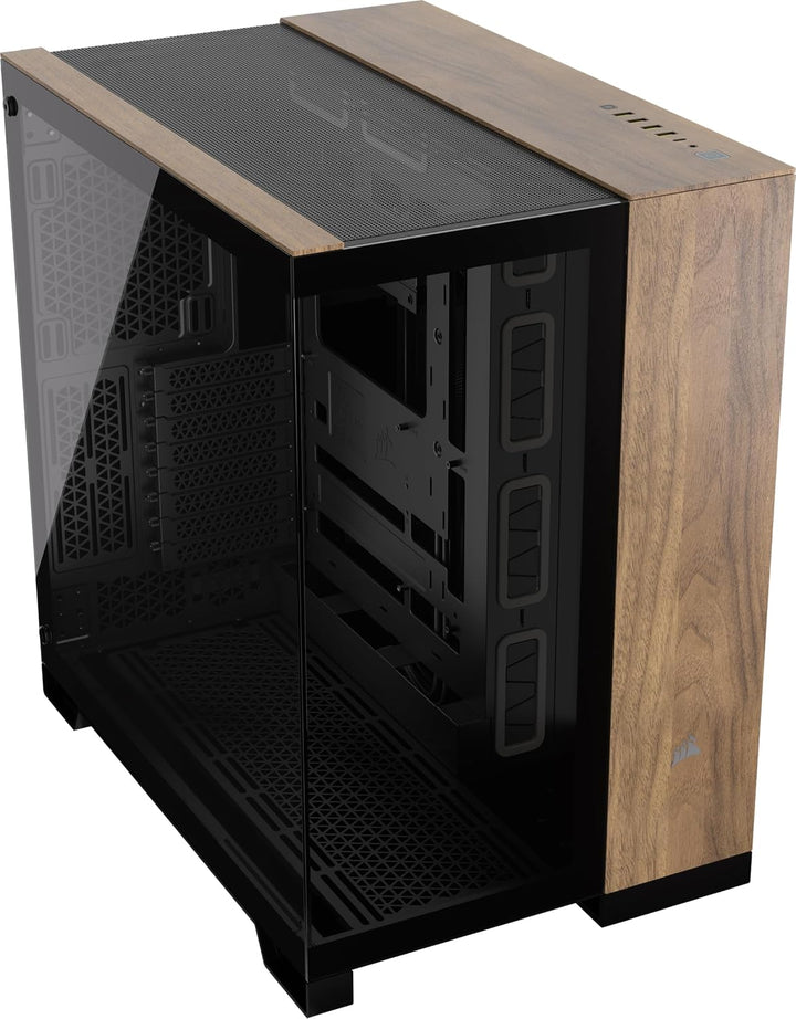 CORSAIR 6500X Mid-Tower ATX-Doppelkammer-PC-Gehäuse – Gehärtetes Panoramaglas - Umgekehrte Verbindun