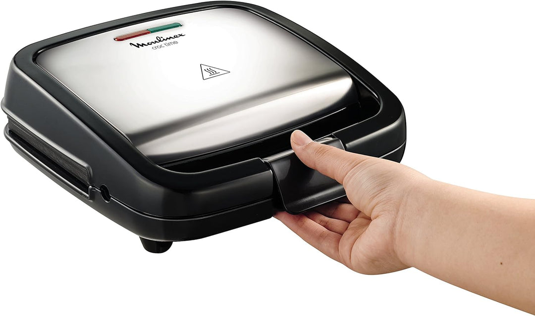 Moulinex SZ192D Croc Time – Sandwich-Maker, Heizplatten mit Antihaftbeschichtung