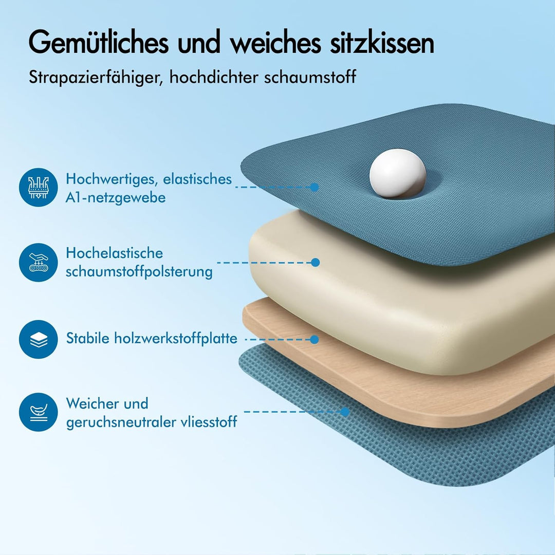 ALFORDSON Bürostuhl, Sessel mit Kopfstütze, Computer-Schreibtischstuhl mit Lordosenstütze, Drehstuhl