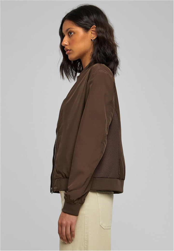 Urban Classics Damen Ladies Light Bomber Jacket XL Brown, XL Brown