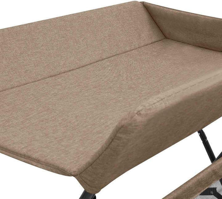 vidaXL Wickeltisch mit seitlichen Staufächern Zusammenklappbar Wickelauflage Kommode Mulde Unterlage