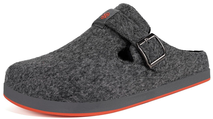 Sisttke Hausschuhe Damen Herren Filzpantoffeln Unisex Winter Geschlossen Pantoffeln mit Wechselfussb