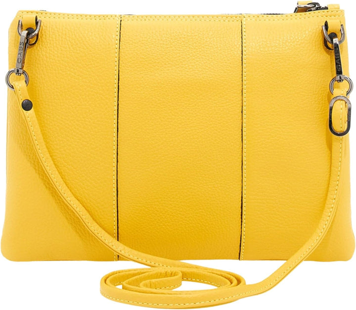 GABS Damen-Tasche BEYONCE BLACK M Gelb Clutch Logo schwarz Einheitsgrösse, Einheitsgrösse