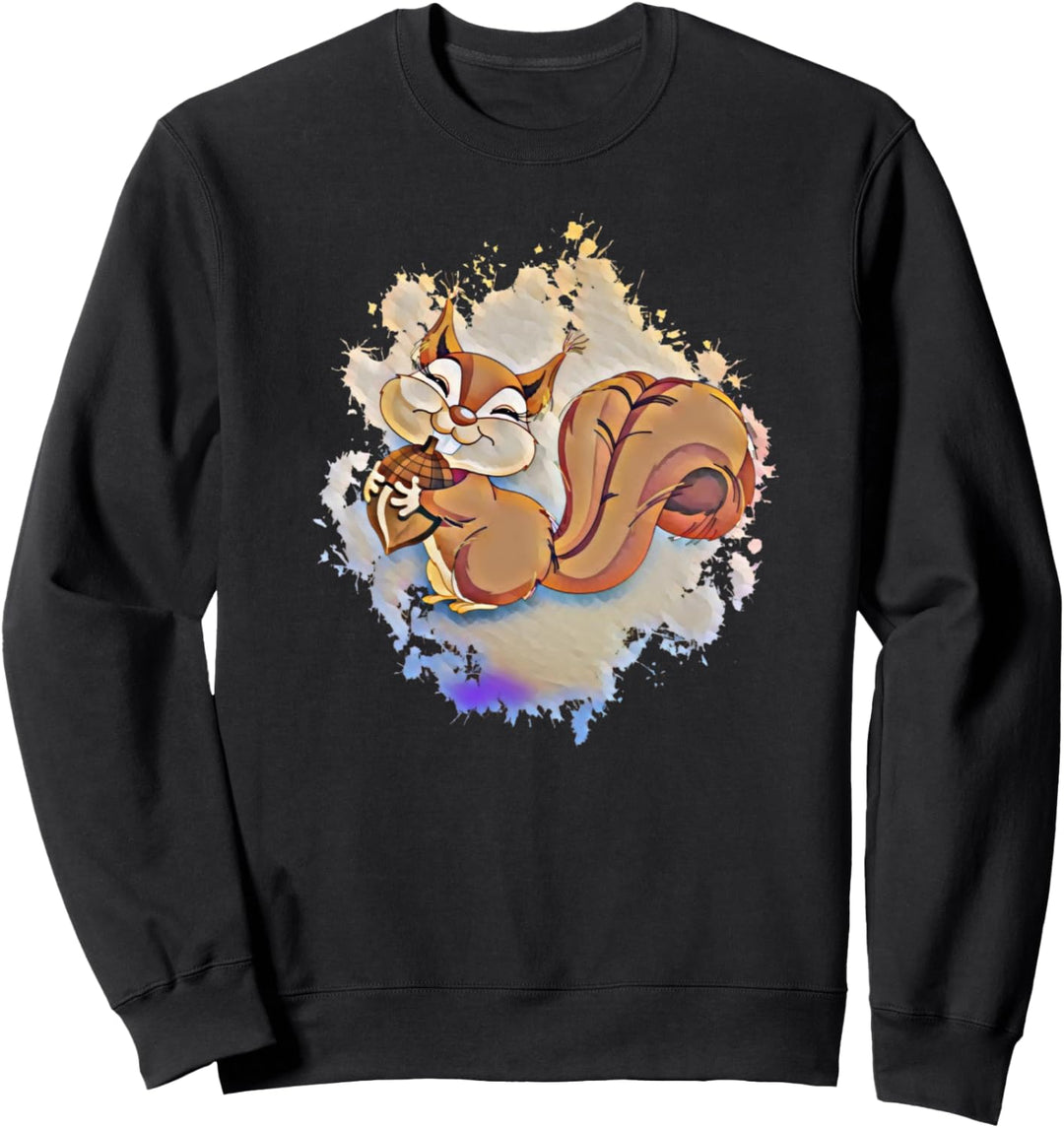 Eichhörnchen Motiv Streifenhörnchen Sweatshirt