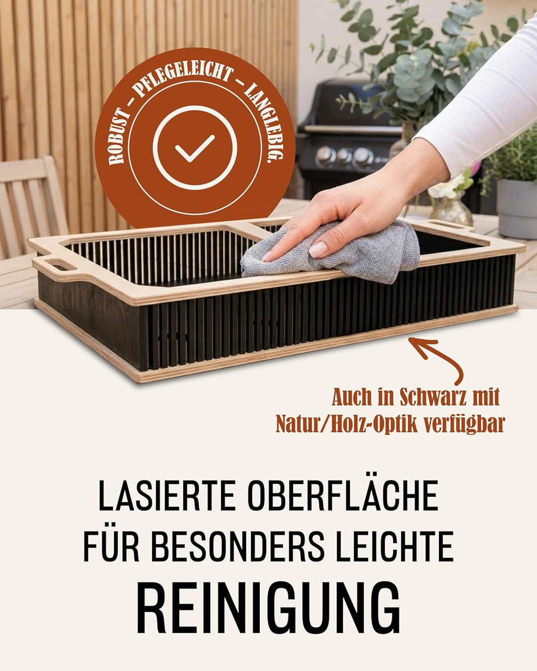 INEXTERIOR Hotty Legacy Warmhalteplatte fürs Grillen – BBQ-Design Speisenwärmer – Stövchen für Grill