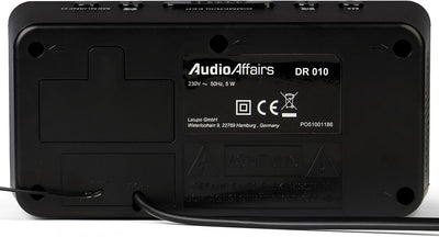 AudioAffairs Digitaler Radiowecker DAB+ | UKW/FM | dimmbares Display | Wecker mit Radio oder Alarmto