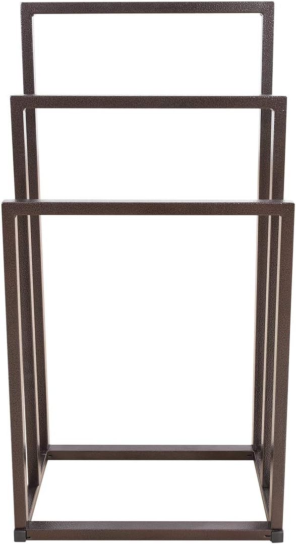 storagehook Handtuchhalter aus Metall, 3 Stangen, freistehend, 3 Etagen, Aufbewahrung, Organizer, Wa