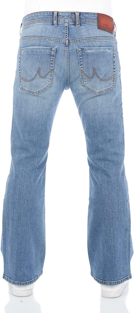 LTB Herren Jeans Hose Timor Bootcut Jeanshose Basic Baumwolle Denim Stretch Tiefer Bund Blau Schwarz