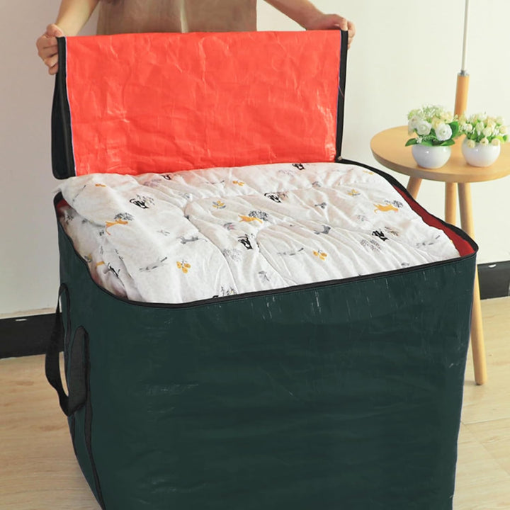 280L Extra grosser Aufbewahrungsbeutel Aufbewahrungstasche Gartenauflagen | 66×66×66 cm Grün Packsac