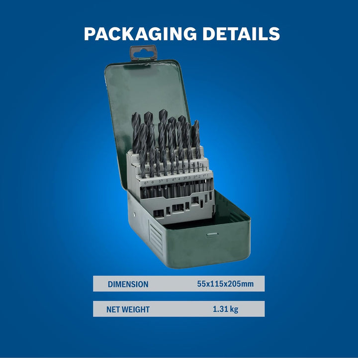 Bosch 25tlg. Metallbohrer-Set HSS-R rollgewalzt